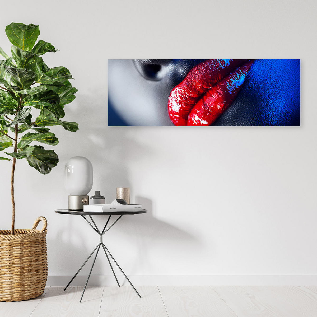 KUNSTDRUCK Bunt 90/30 cm - Multicolor, Textil (90/30cm) - KUNSTLOFT