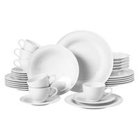 KOMBISERVICE Beat Weiß weiß 30er Set - Weiß, Keramik (31.2/36.9/36.5cm) - Seltmann Weiden