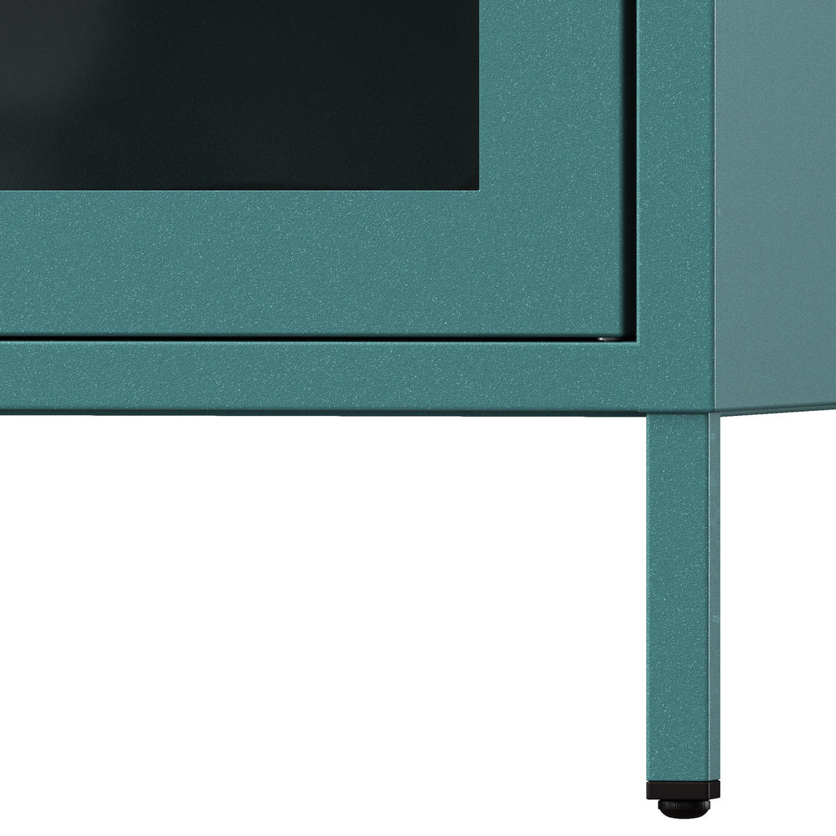 VITRINE für das Wohnzimmer ANGELO Modern - Blau, Metall (80/185/45cm) - Jan Nowak
