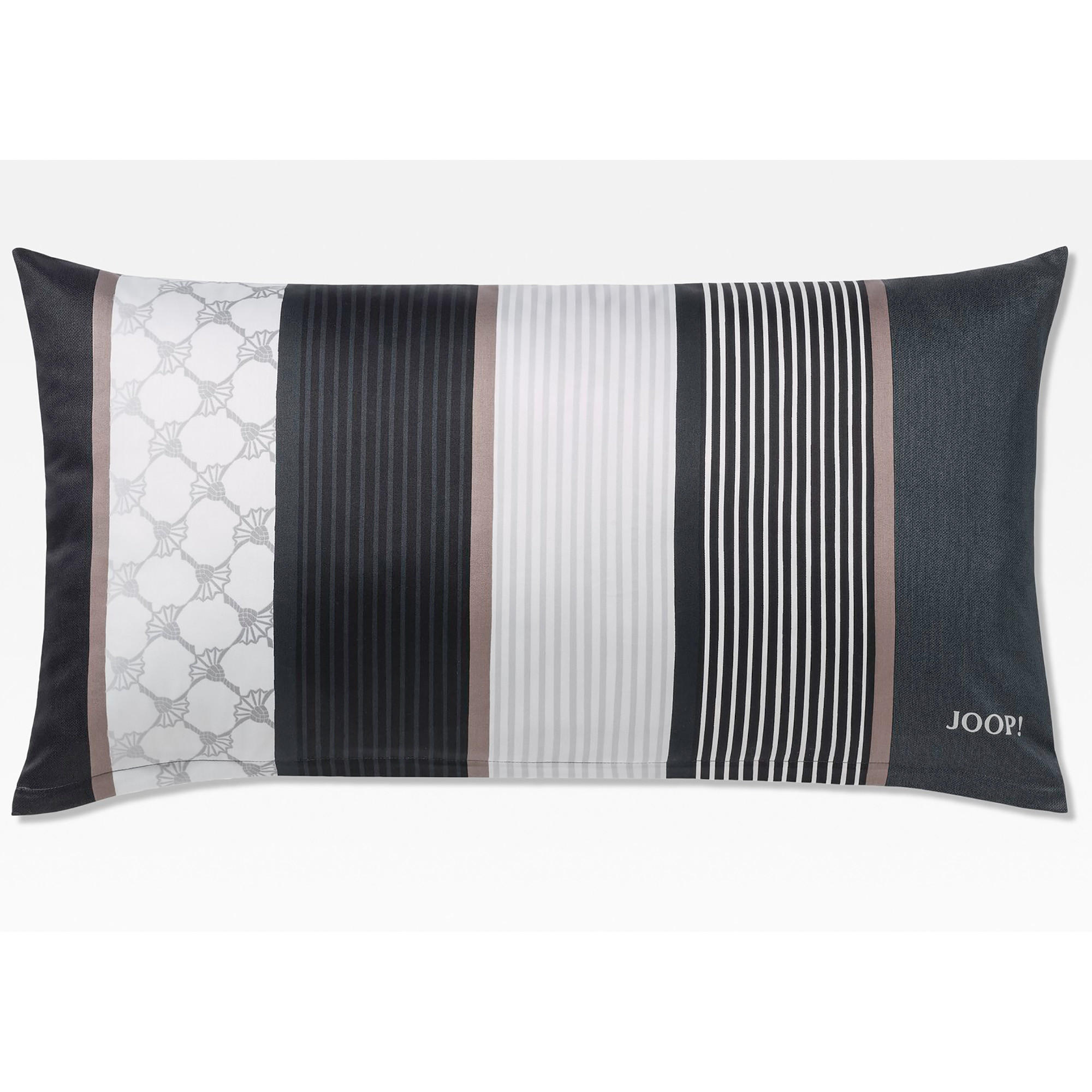 KISSENHÜLLE CORNFLOWER STRIPES 4069 DEEP STONE - 99 - Schwarz, Textil (40/80cm) - Joop!