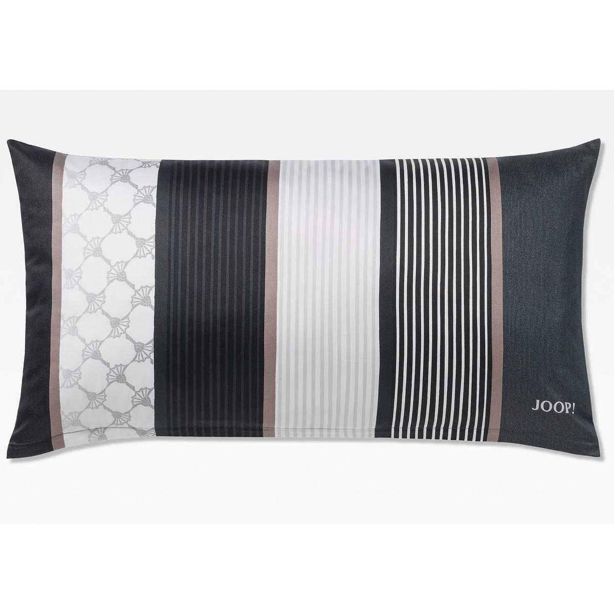 KISSENHÜLLE CORNFLOWER STRIPES 4069 DEEP STONE - 99 - Schwarz, Textil (40/80cm) - Joop!
