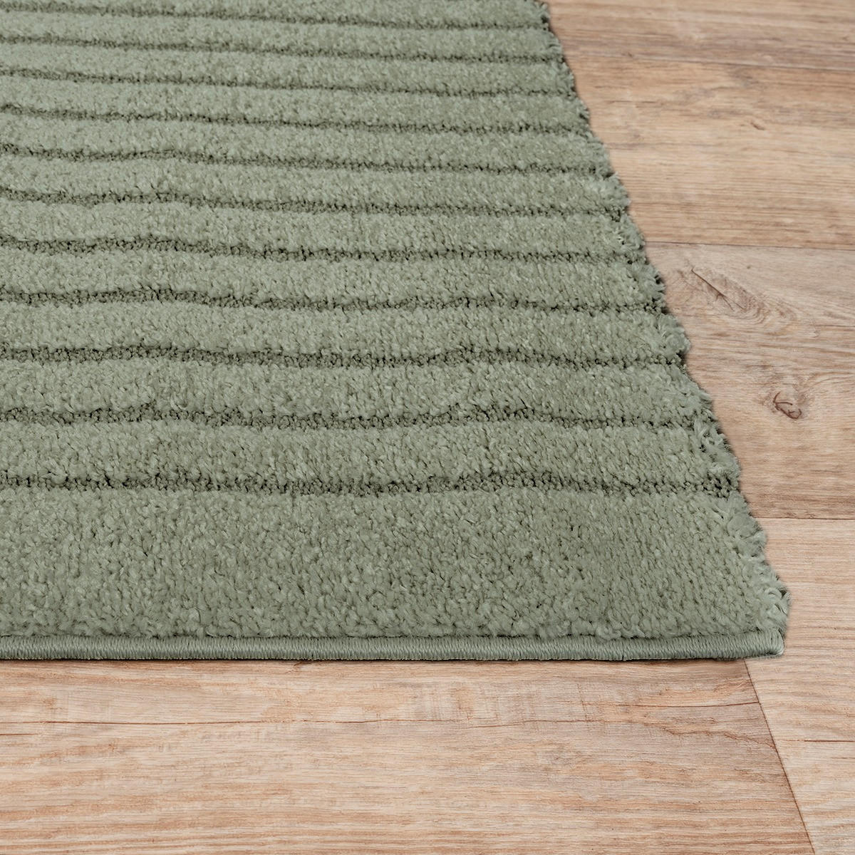 KURZFLORTEPPICH Geometrisch MUOTA Polypropylen Grün 160 x 220 cm - Grün, Textil (160/220cm) - KADIMA DESIGN