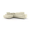 ECKSOFA EMILY mit Schlaffunktion Quelle 02 Links - Ecru, Textil (275/200cm) - Bedante