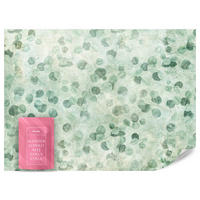 FOTOTAPETE Grüne Blätter Beton Optik Natur 150x105 - Grün, Papier (150/105cm) - Muralo