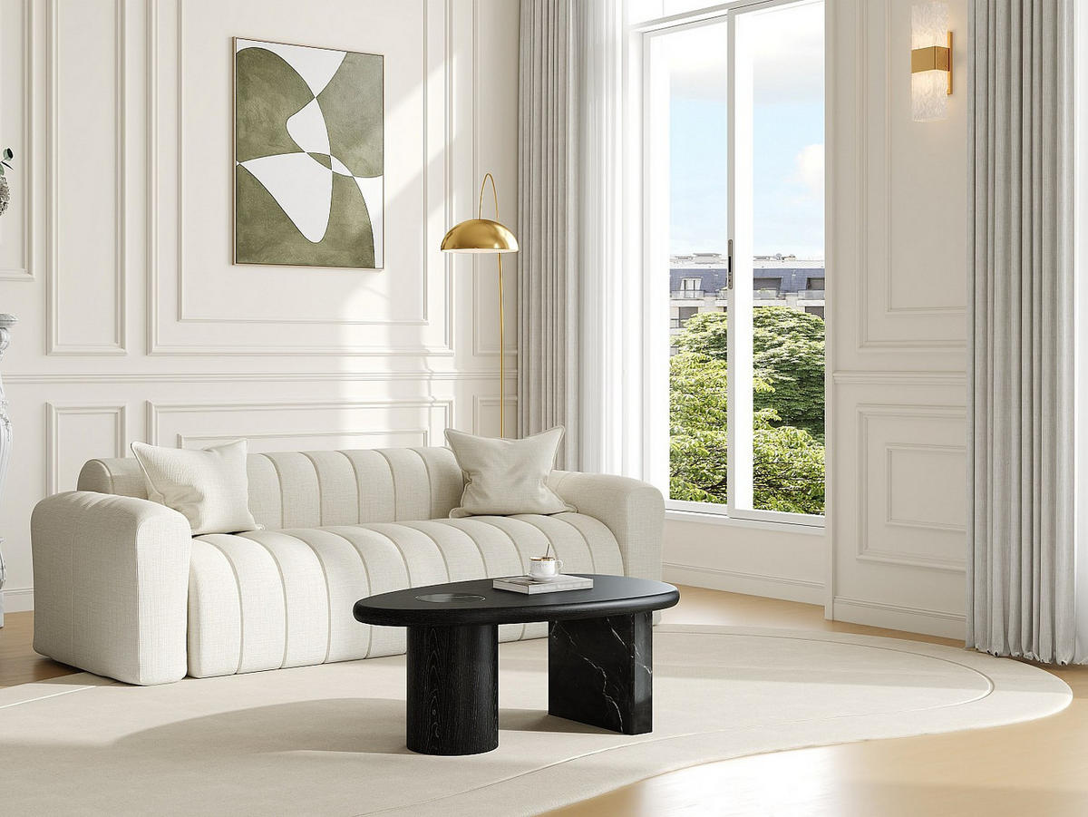 COUCHTISCH - 100 cm x 60 cm - holz - schwarz Marsula - Schwarz, Holz/Holzwerkstoff (60/100/40.5cm) - Vente-Unique