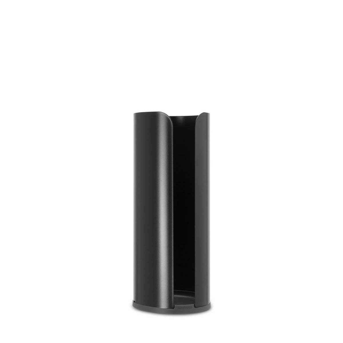 TOILETTENROLLEN-SPENDER, Matt Black, für 3 Rollen - Schwarz, Metall (13.2/32.1/13.2cm) - Brabantia