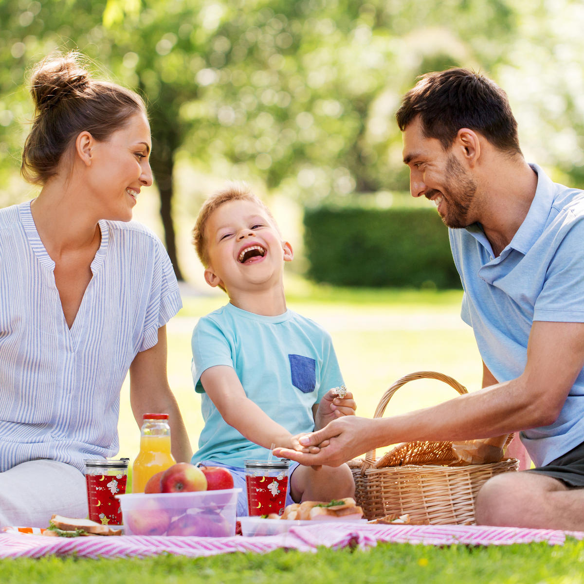 4XKINDERGLAS - Transparent, Glas/Kunststoff (0.45L) - Relaxdays