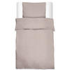 BETTWÄSCHE Julie 135/200 cm + Kissenbezug 80/80 cm Taupe Renforcé - Taupe, Textil (135/200cm)