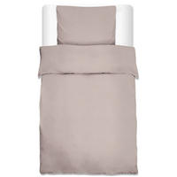 BETTWÄSCHE Julie 135/200 cm + Kissenbezug 80/80 cm Taupe Renforcé - Taupe, Textil (135/200cm)