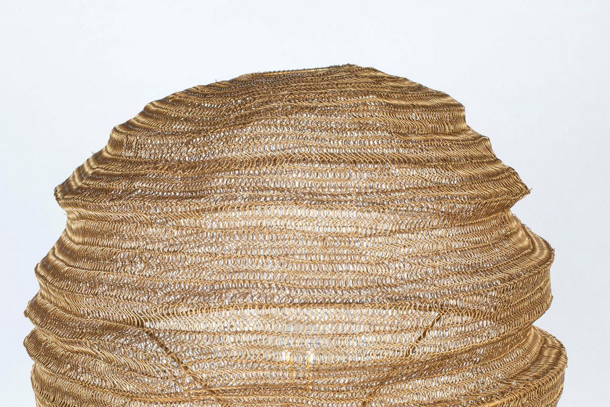 STEHLAMPE Lena - Gold - 51/51/154 cm - Goldfarben, Metall (51/51/154cm)