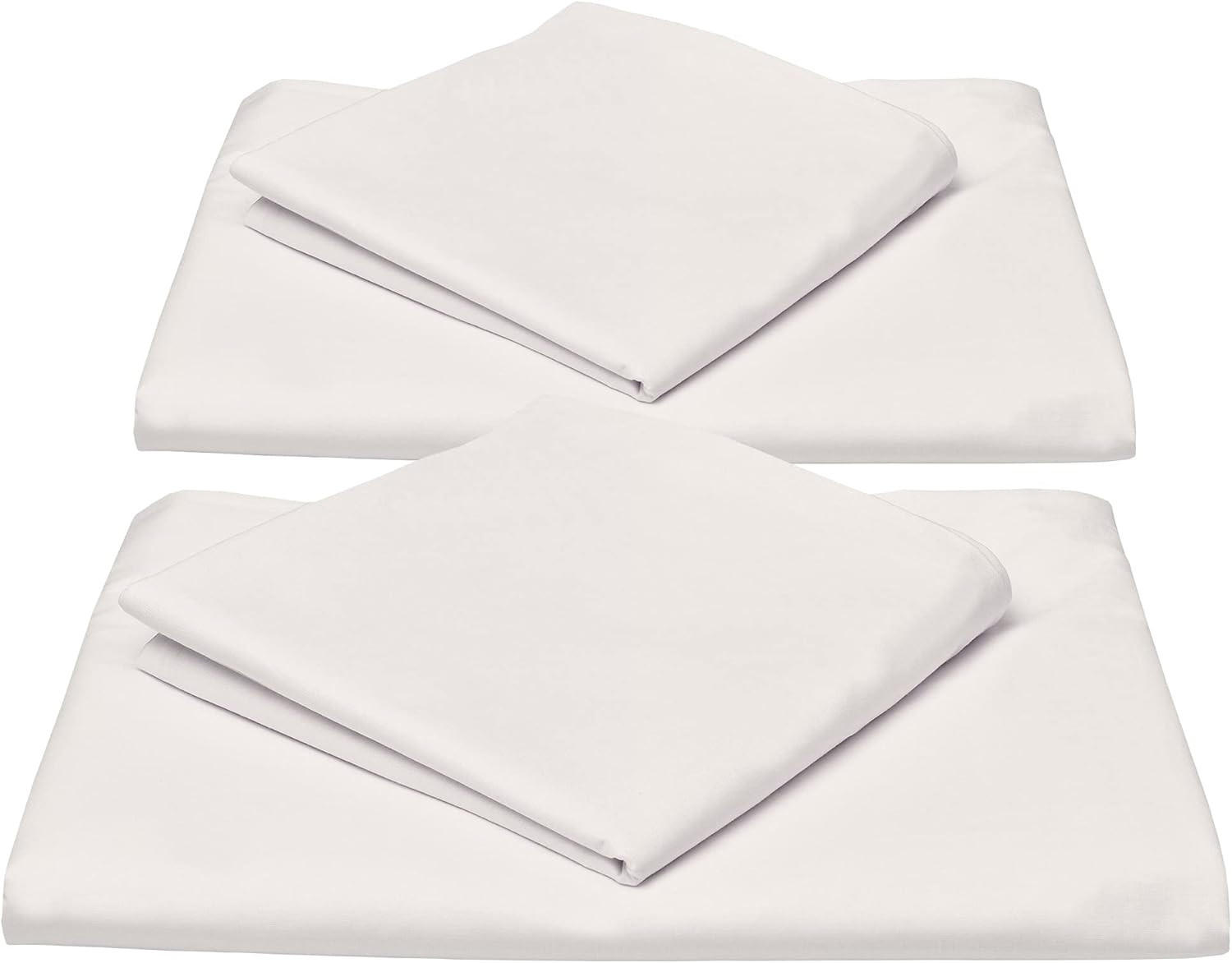 BETTWÄSCHE Julie 155/220 cm + Kissenbezug 80/80 cm Weiß 2er - Weiß, Naturmaterialien/Textil (155/220cm) - Beautissu 