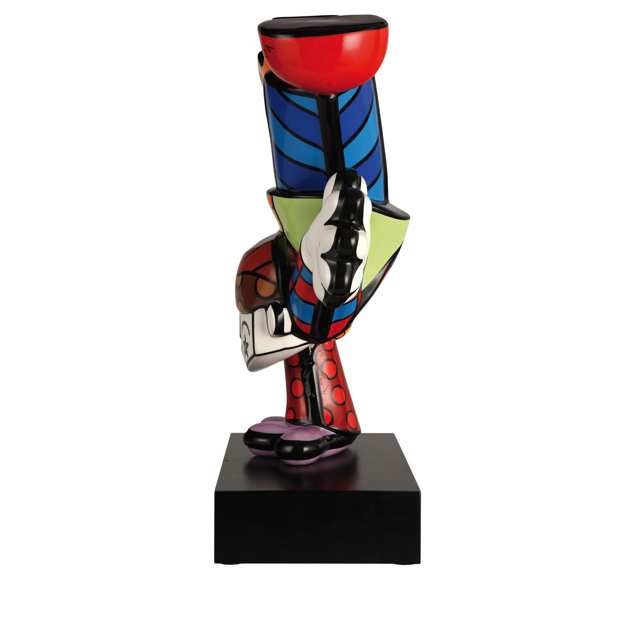 DEKOFIGUR Romero Britto Dancing Boy, Porzellan, Bunt, Limited Edition - Multicolor, Keramik (17.5/47.5/35.5cm) - Goebel