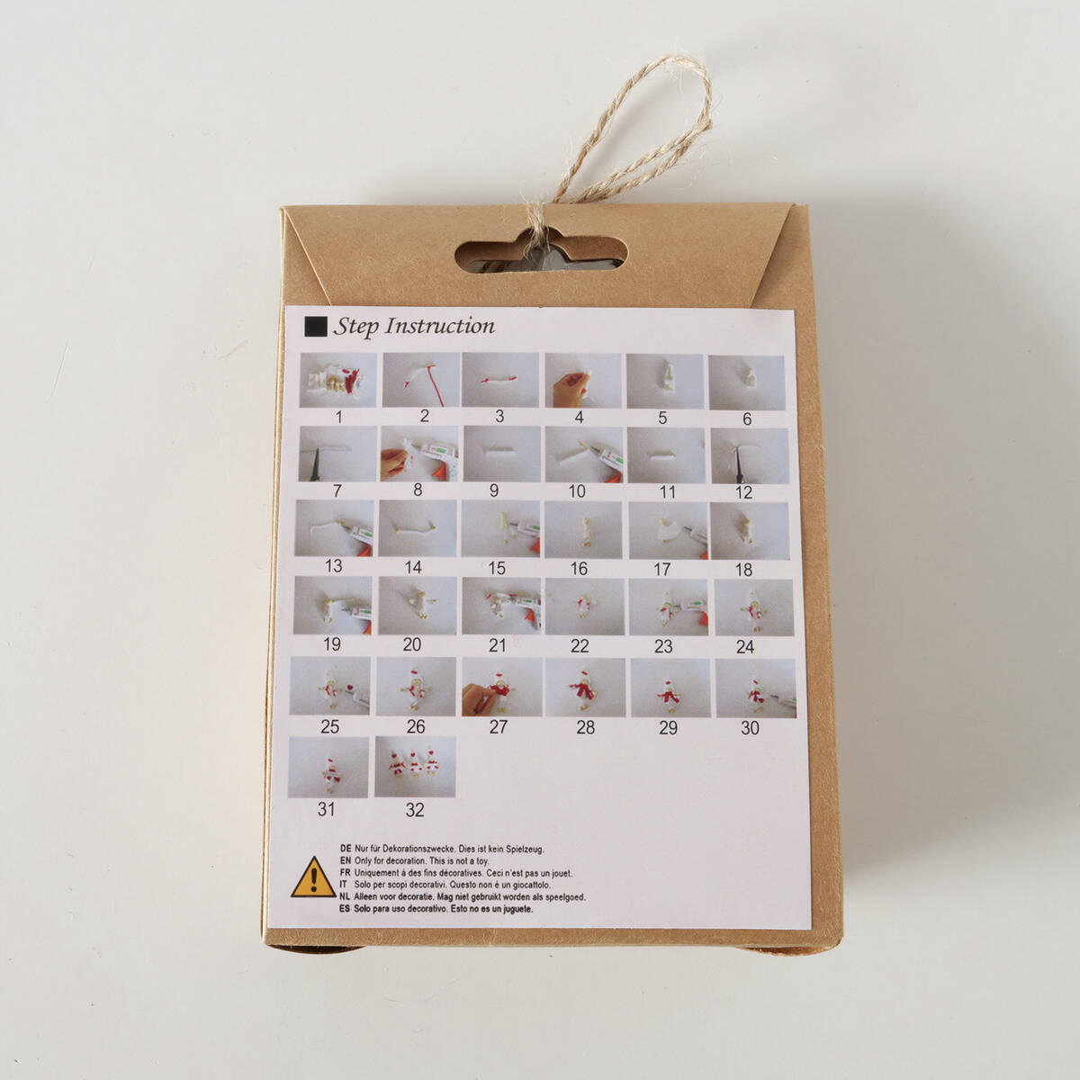 DEKORATIONSSET DIY 3 Figuren - Multicolor, Textil (4.9/14.9/11cm) - Boltze Home