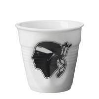 KNICKBECHER Espresso 0,08 Flagge Korsika - Multicolor, Keramik (0.08L) - Revol Porcelaine France