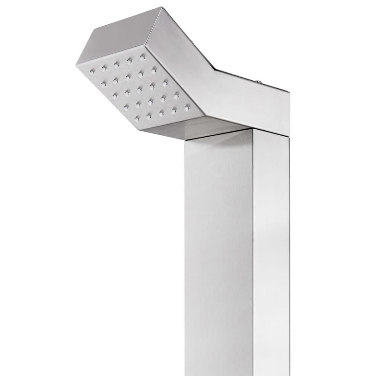 GARTENDUSCHE 220 Cm Edelstahl - Silberfarben, Metall (20/220/12cm) - vidaXL