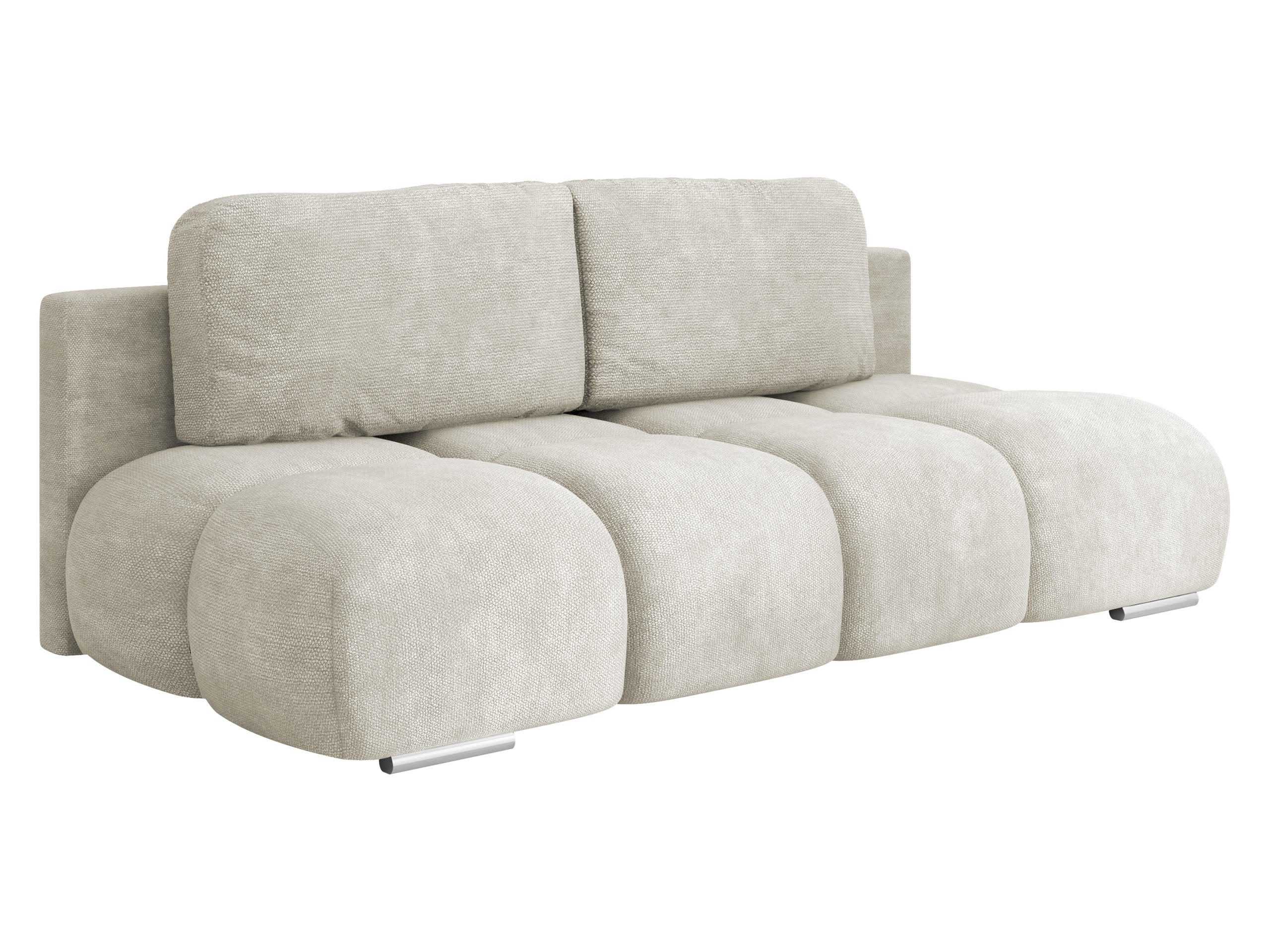 SCHLAFSOFA Honey Mini - Sandfarben/Schwarz, Holz/Kunststoff (195/89/90cm) - MIRJAN24
