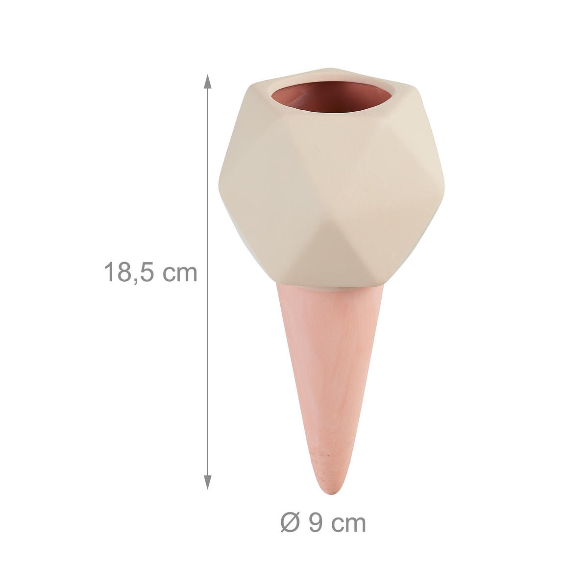 4XTONKEGEL - Multicolor, Keramik (9/18.5/9cm) - Relaxdays
