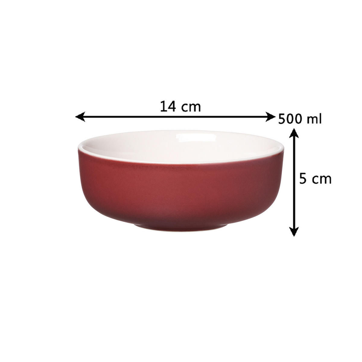 TELLER UND SCHALENSET Jasper beere 12er Set - Beere, Keramik (1/1/1cm) - Ritzenhoff Breker