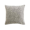 DEKOKISSEN Jacquardmuster Blätter 40/40 cm - Grau, Textil (40/40cm) - Douceur d´intérieur