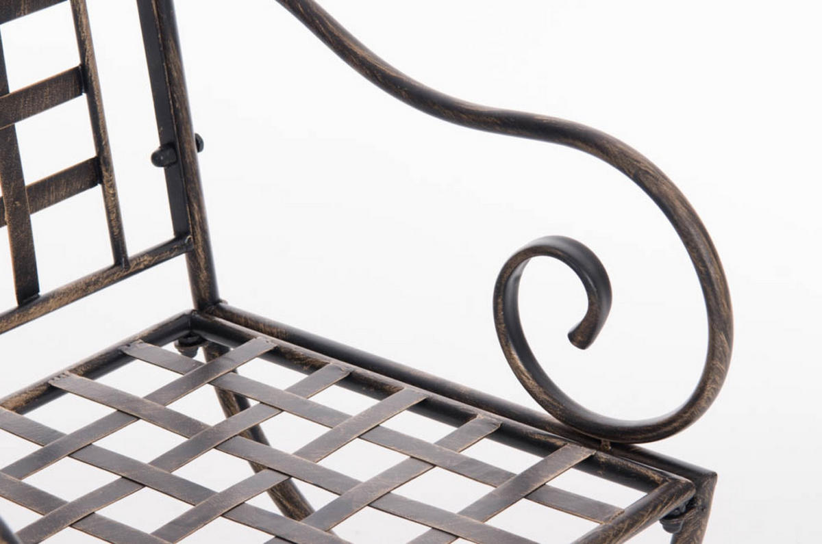 GARTENSTUHL Loma bronze - Braun, Metall (56/53/92cm) - TPFGarden
