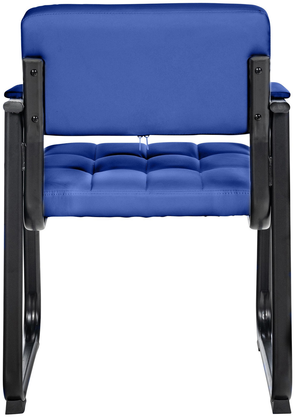 ARMLEHNENSTUHL Lederlook Blau - Blau, Textil/Metall (59/84/58cm) - CLP