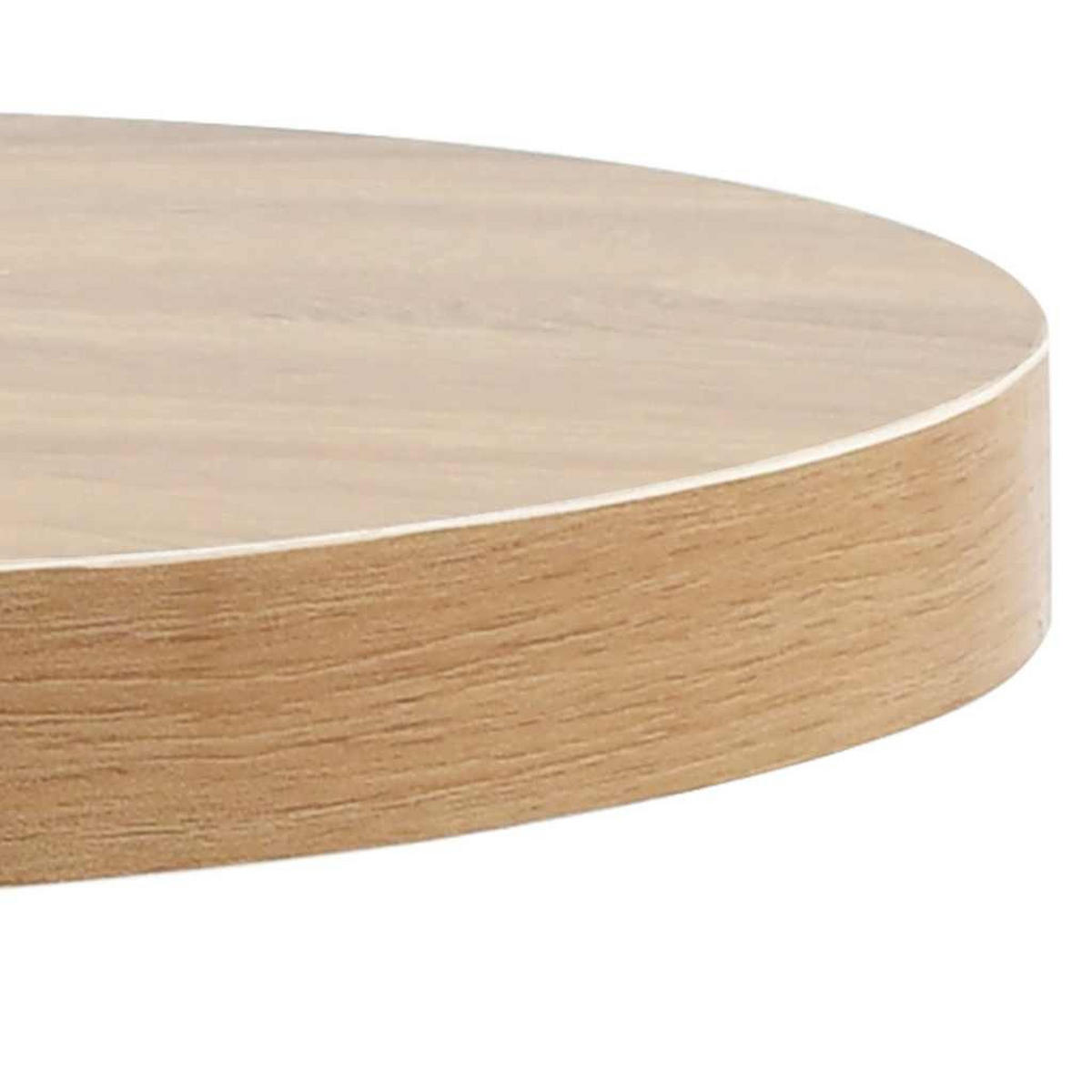 BISTROTISCH Hellbraun 50 Cm Mdf - Hellbraun, Holzwerkstoff (50/75/3.8cm) - vidaXL