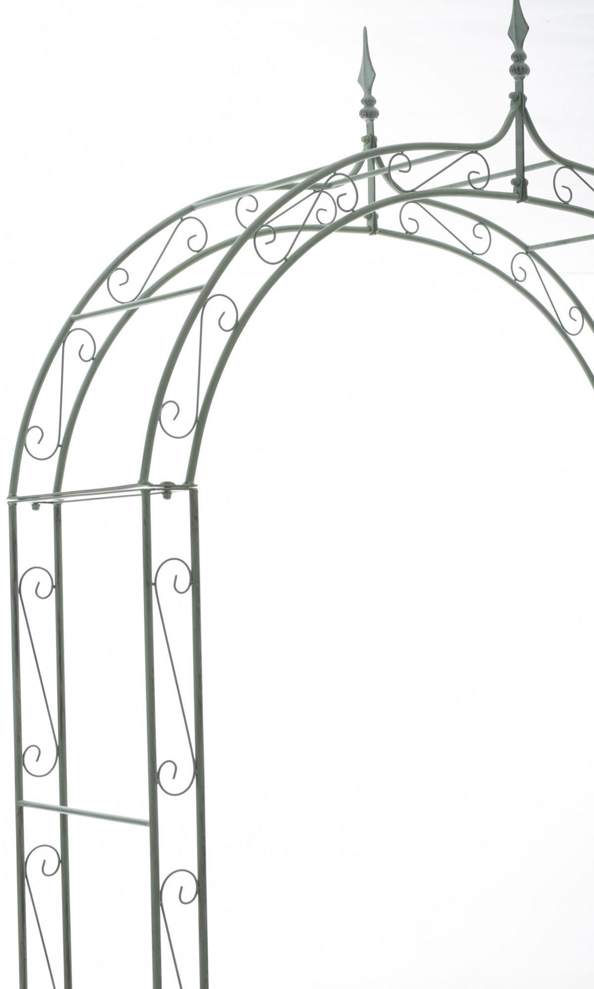 ROSENBOGEN Metall Antik-Grün - Grün, Metall (147/264/37cm) - CLP