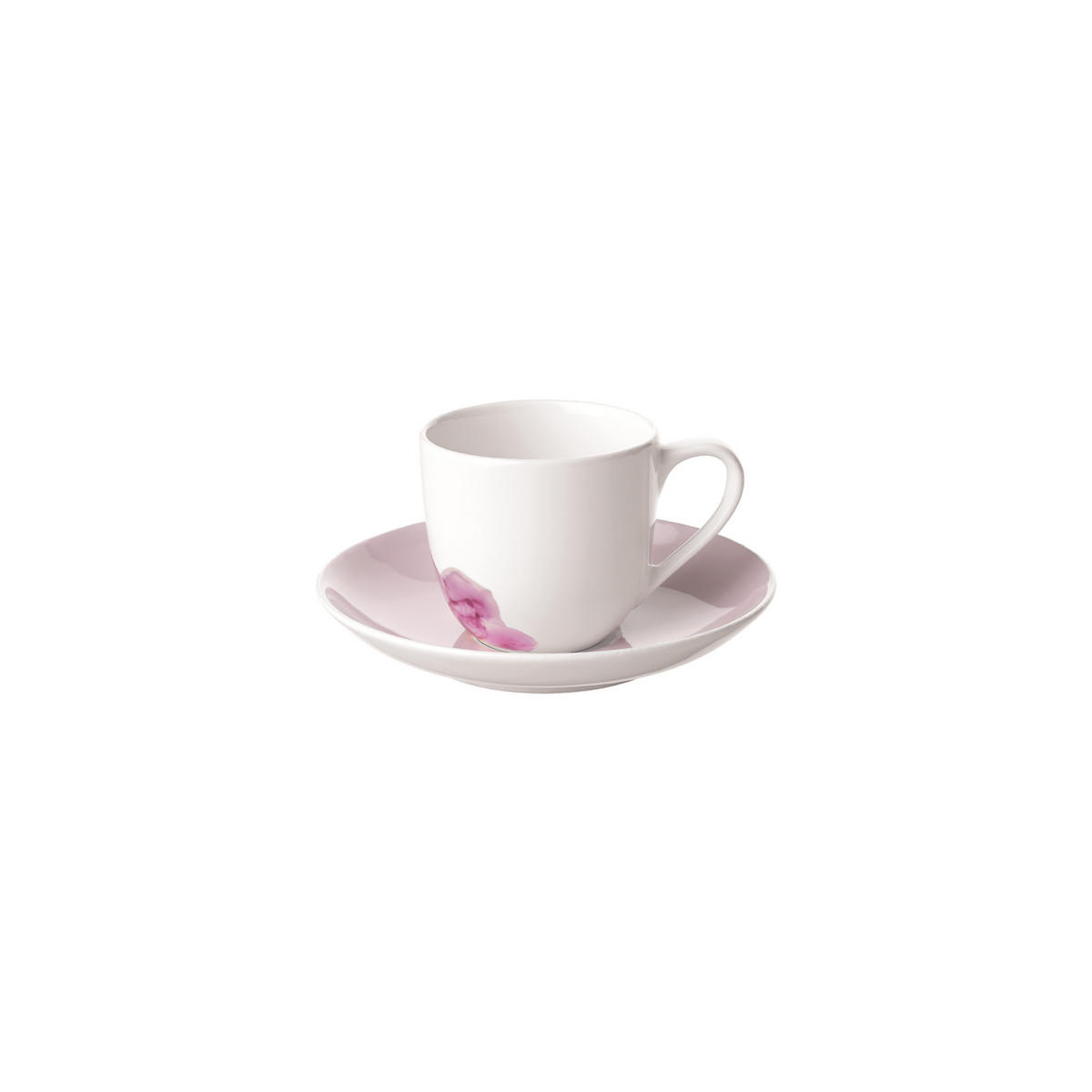 ESPRESSOTASSE MIT UNTERTASSE Rose Garden rosa 70 ml - Rosa, Keramik (11.7/7.7/11.7cm) - Villeroy & Boch