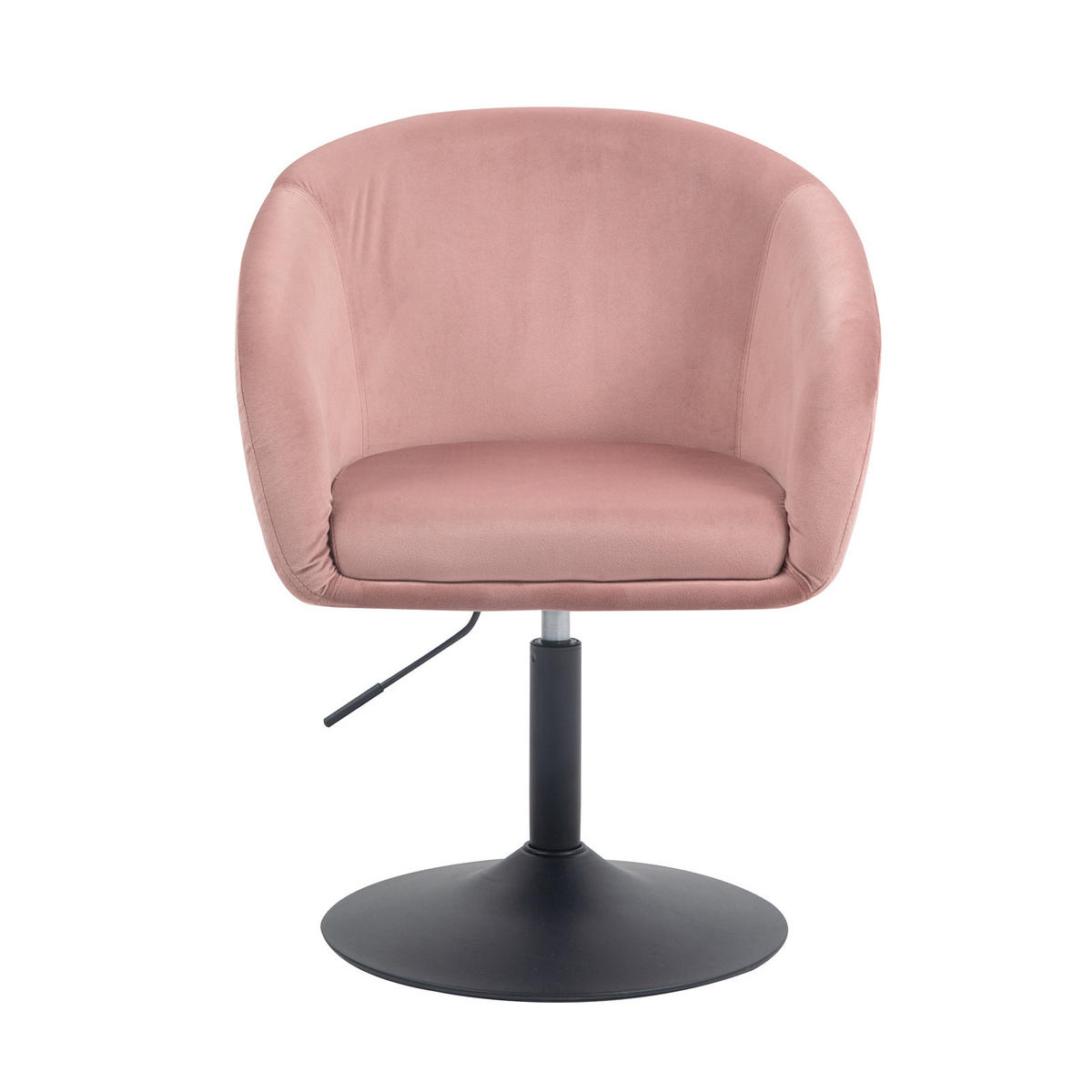 LOUNGESESSEL JAMAIKA mit Armlehnen Samt - Altrosa, Textil (59/95/59cm) - SVITA