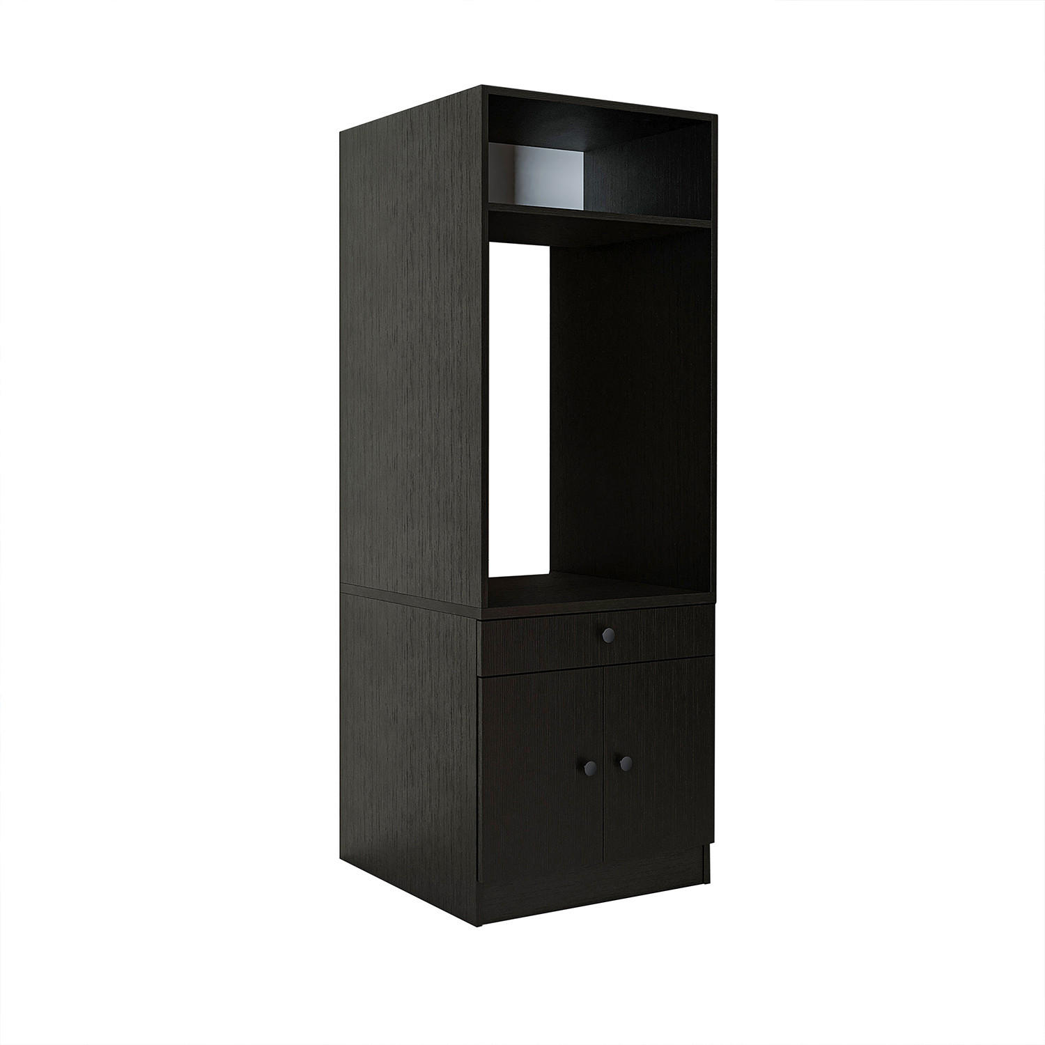 WASCHMASCHINENSCHRANK Serie 1 67cm Breit, 184cm Hoch - Schwarz, Holzwerkstoff (67/184/67cm)
