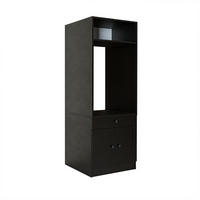 WASCHMASCHINENSCHRANK Serie 1 67cm Breit, 184cm Hoch - Schwarz, Holzwerkstoff (67/184/67cm)