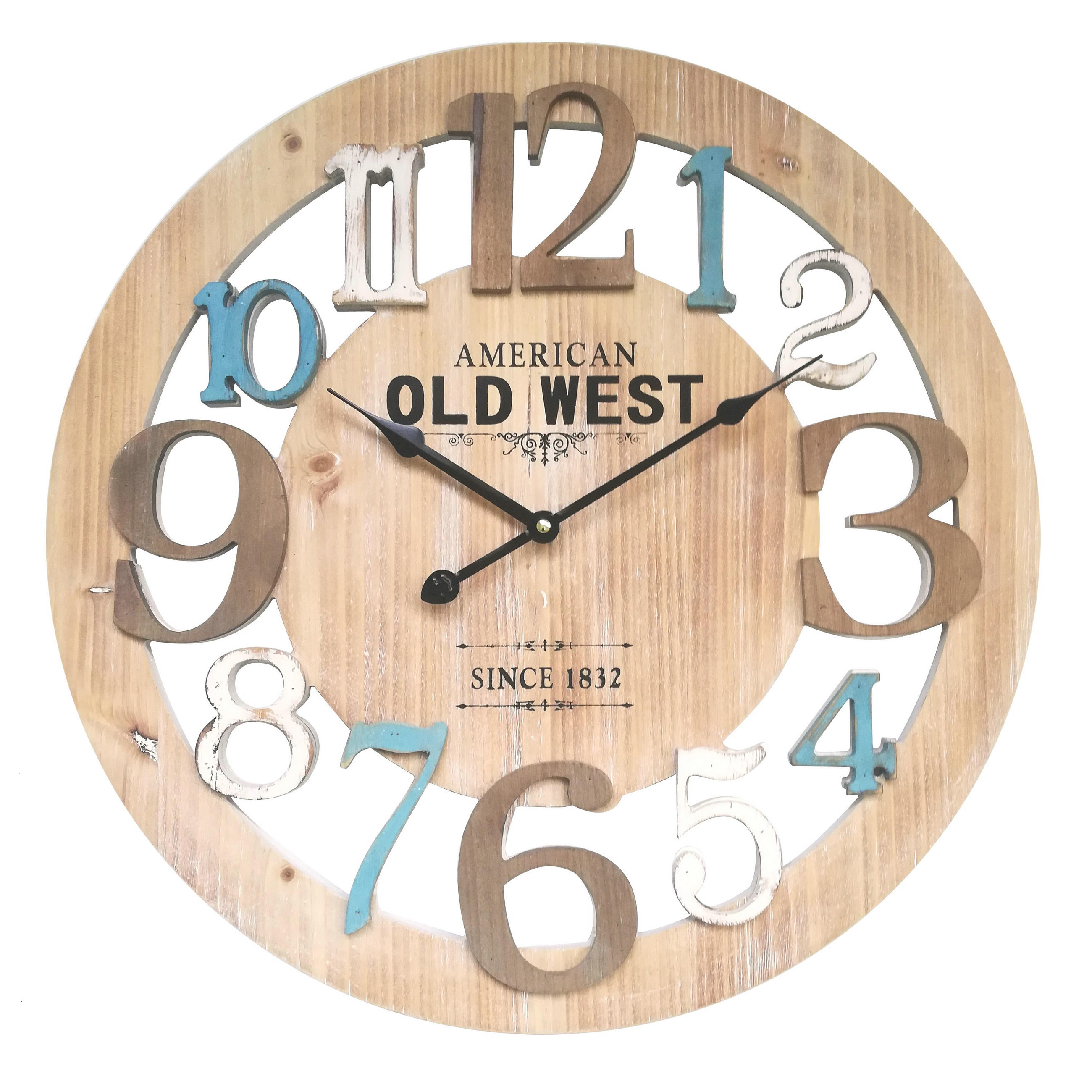 WANDUHR Braun 5/50/50 cm - Braun, Holzwerkstoff (5/50/50cm) - Mobili Rebecca