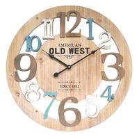WANDUHR Braun 5/50/50 cm - Braun, Holzwerkstoff (5/50/50cm) - Mobili Rebecca