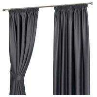 VERDUNKELUNGSVORHÄNGE Fischgrät mit Thermo-Funktion, Kräuselband 117/228 cm - Dunkelgrau, Textil (117/228cm) - Homescapes