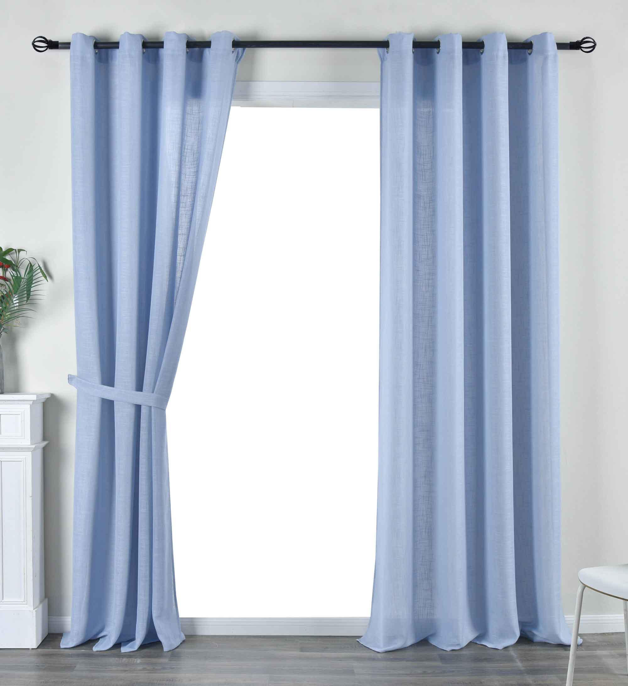 VORHANG 2ER SET »Essen« HxB 245x145 cm Blau - Blau, Textil (145/245cm) - Gardinenbox