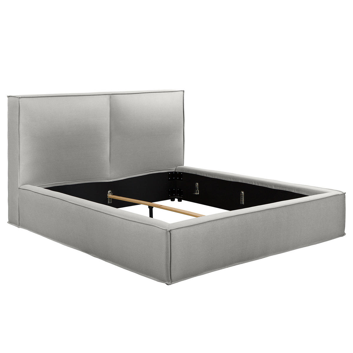 POLSTERBETT - Grau, Textil (180/200cm) - home24