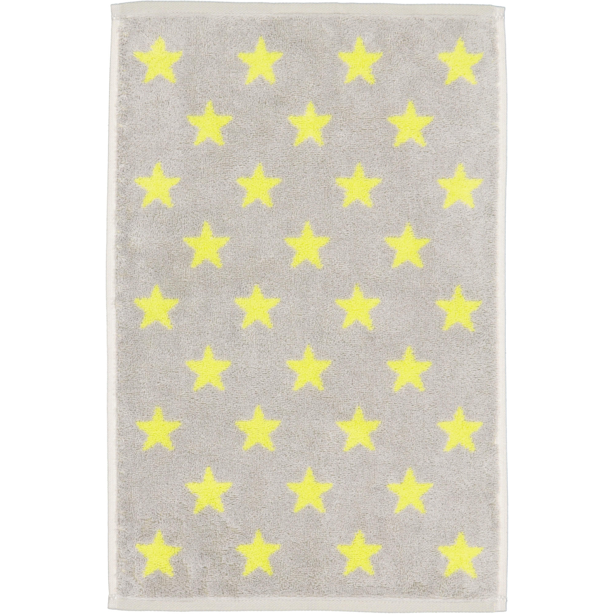 GÄSTETUCH NEW STARS STERNE KLEIN 6261 PLATIN/LIME - 75 - Gelb, Textil (30/50cm) - Cawoe