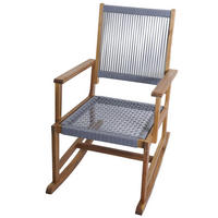 SCHAUKELSTUHL Grau - Grau, Holz (65/102/92cm) - MCW