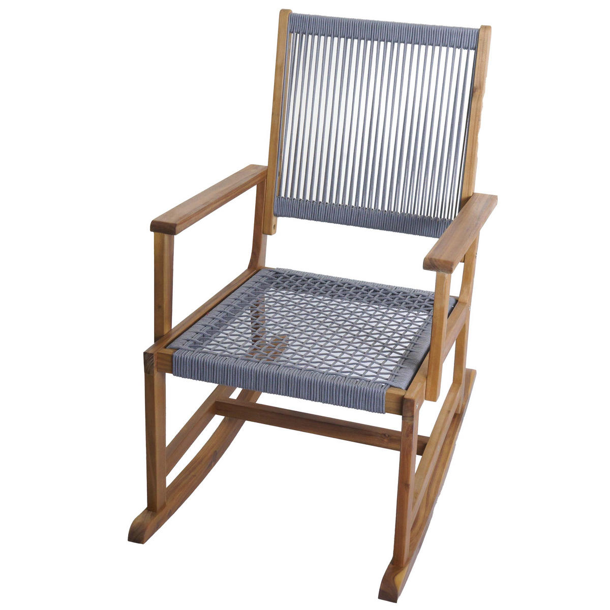 SCHAUKELSTUHL Grau - Grau, Holz (65/102/92cm) - MCW