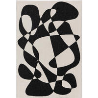OUTDOORTEPPICH Taro Schwarz/Weiß 200x290 cm - Schwarz, Textil (200/290cm) - benuta Pop