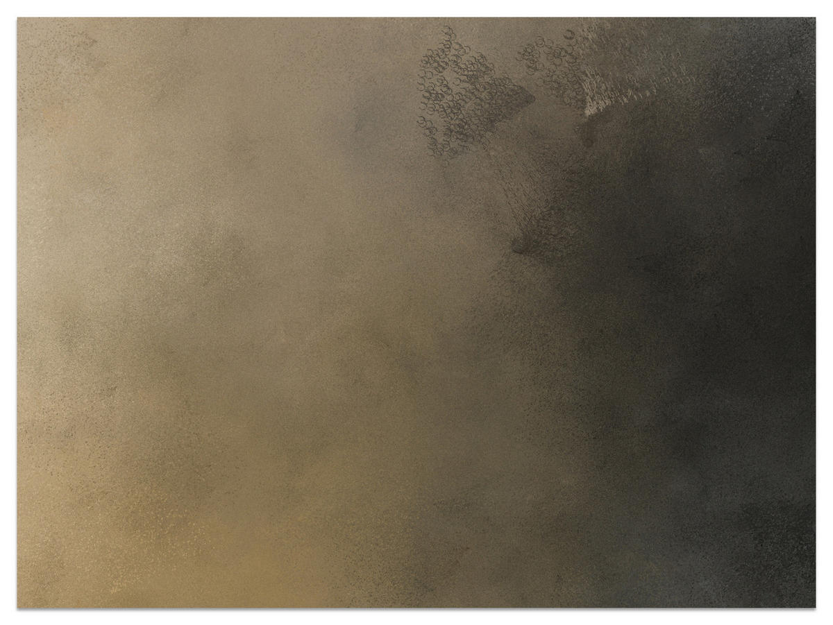 FOTOTAPETE für Wohnzimmer Pastell Beige Ombre Beton Minimalismus 250x175 - Beige/Schwarz, Papier (250/175cm) - Muralo