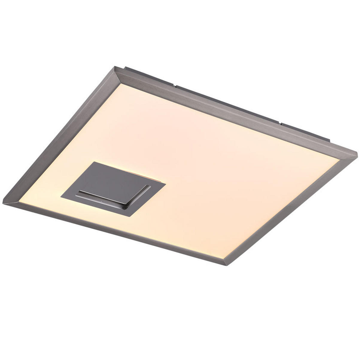 LED DECKENLEUCHTE PORTLAND Silber - Silberfarben, Metall (45/45/4cm)
