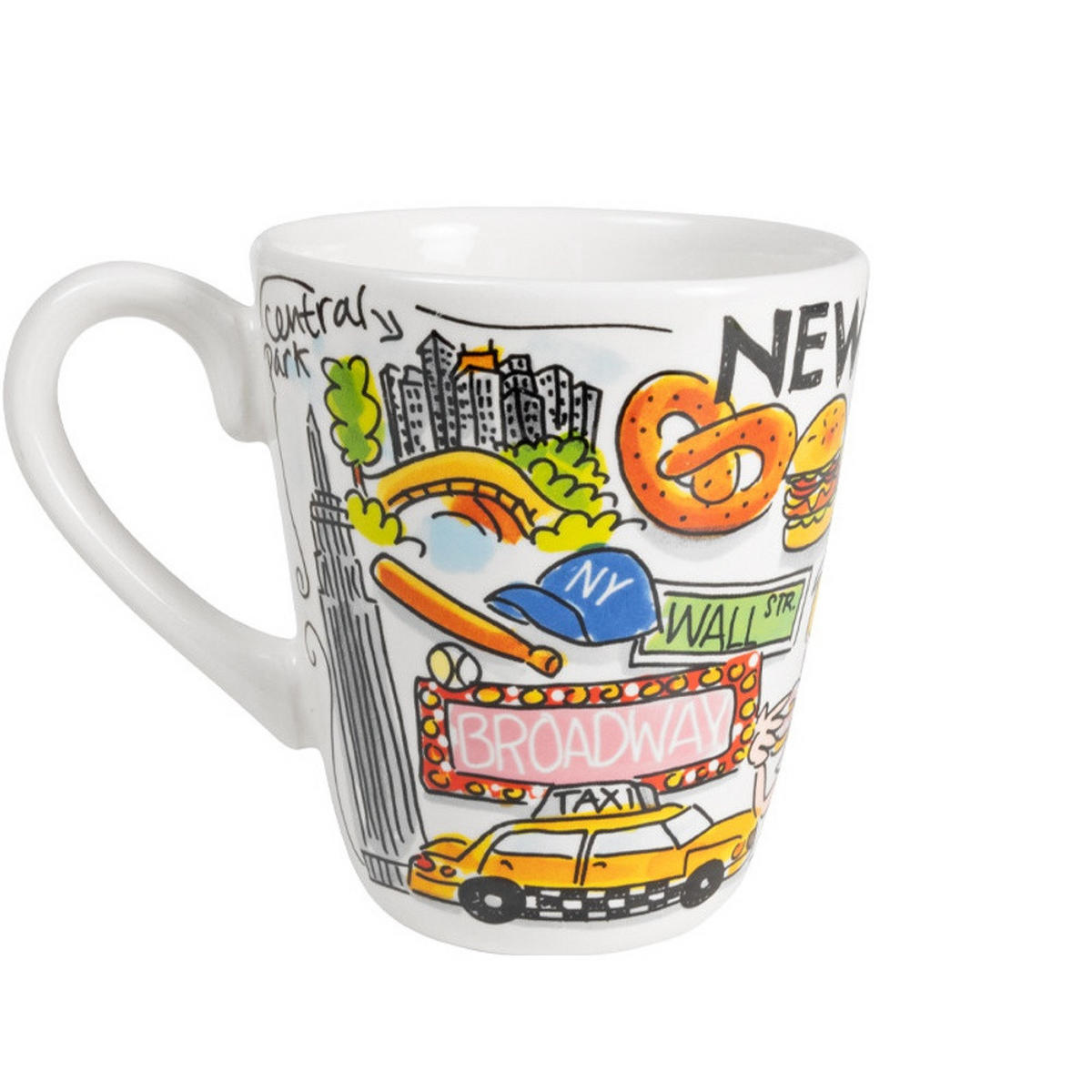 BECHER Blond City Icon New York in Bunt - 350 ml - Multicolor, Keramik (0.35L) - Blond Amsterdam
