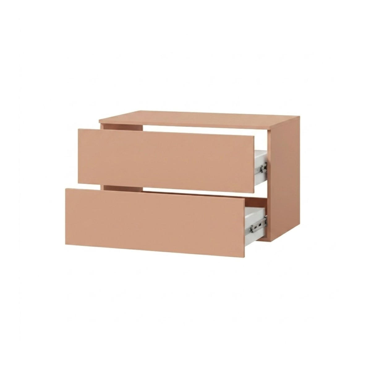 WASCHTISCHUNTERSCHRANK Color 2S 80 Alpaca - Koralle, Holzwerkstoff (80/50/45cm) - mzm24