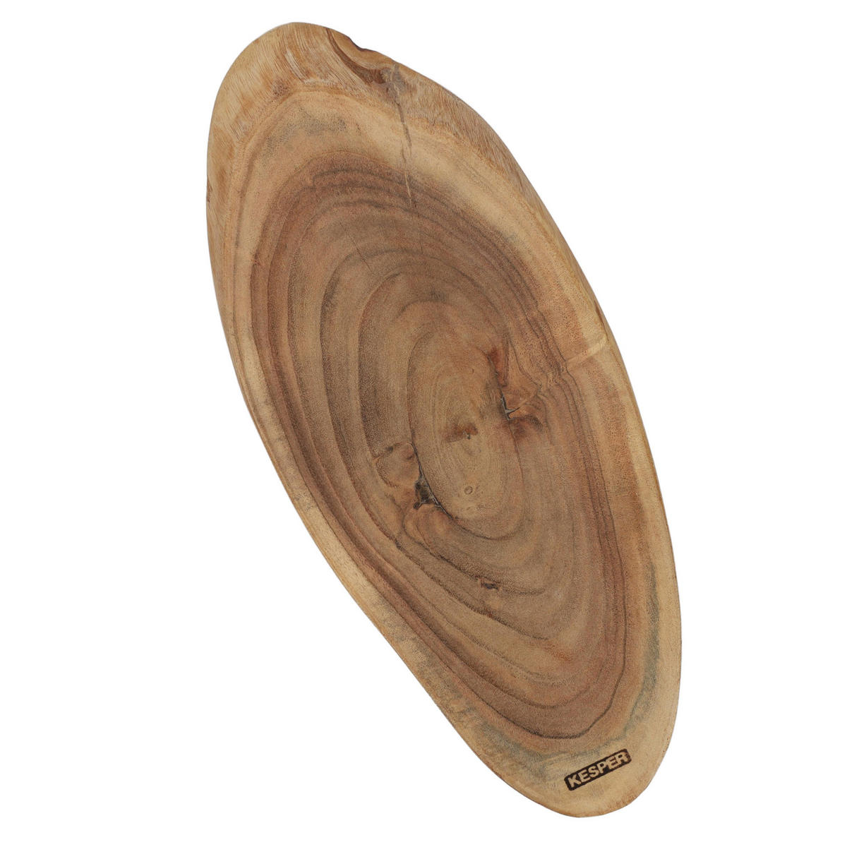 SCHNEIDEBRETT mit Griff 39/16,5/1,6 cm - Braun, Holz (16.5/39cm) - Kesper