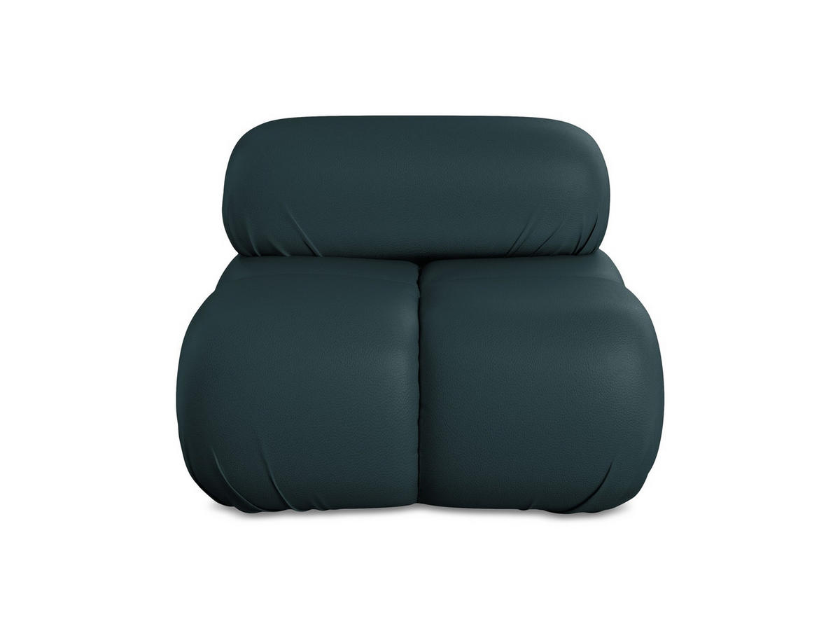 SESSEL Kunstleder Blau - Blau/Petrol, Leder/Kunststoff (96/70/95cm) - Makamii