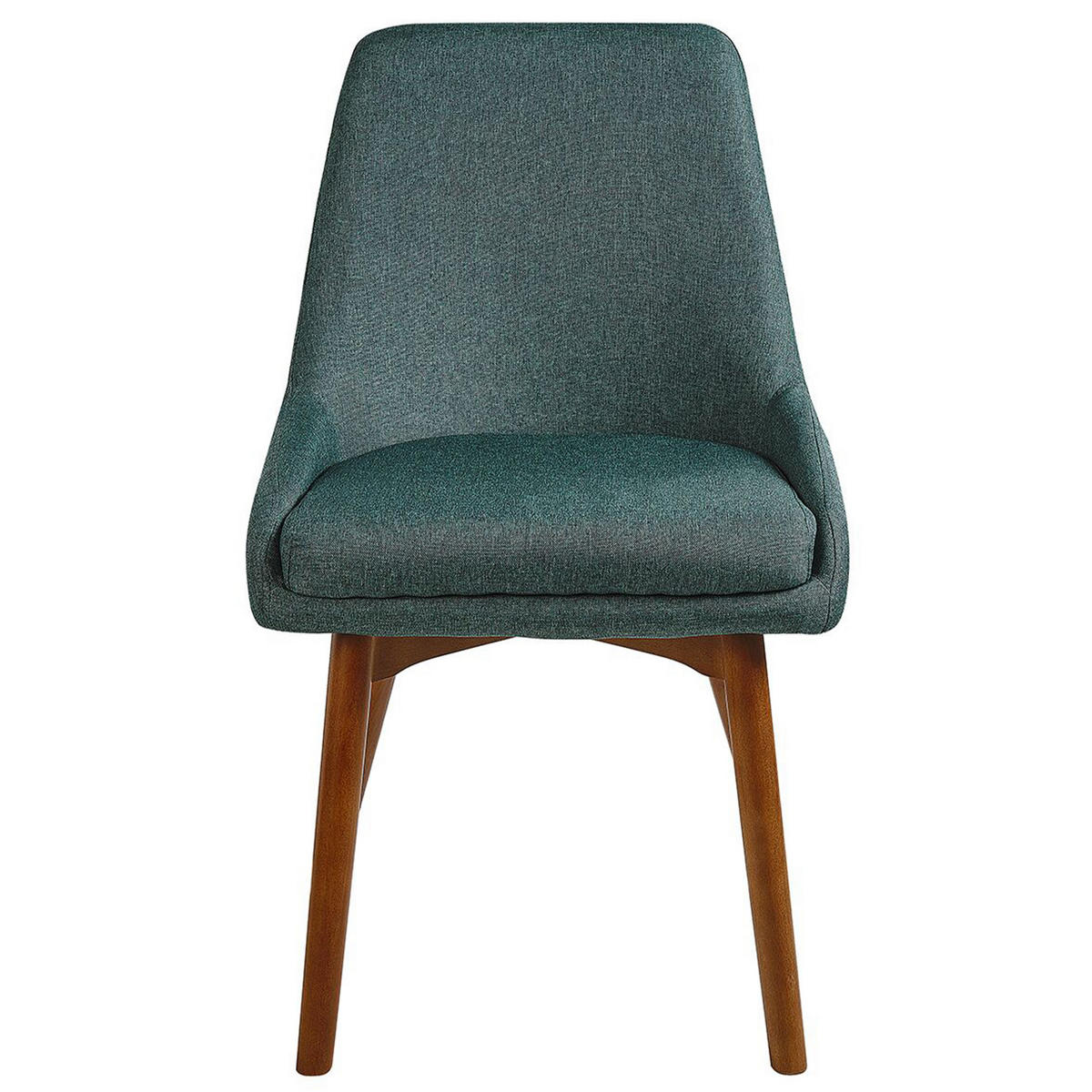 ESSZIMMERSTUHL 2er-Set Polsterbezug Grün Melfort - Grün, Holz/Textil (49/82/58cm) - Beliani