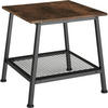 BEISTELLTISCH Bedford,45,5 x 45 x 47 cm,Industrial Holz dunkel, rustikal - Rostfarben, Holz (45.5/45/47cm) - tectake