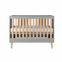 KINDERBETT Kubi ohne Schublade ohne Matratze Grau 120/60 - Grau, Holzwerkstoff (60/120cm) - Petits-meubles