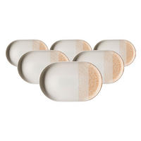 SERVIERPLATTEN Trio Braun 20 x 13 cm 6er Set - Braun, Keramik (13/2/20cm) - Ritzenhoff Breker